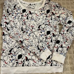 Disney 101 Dalmatians Crewneck Sweatshirt Women’s Size M